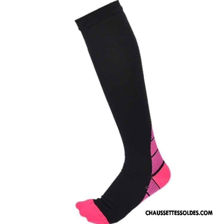 Chaussettes Longues Homme Running Femme Séchage Rapide Mouvement Long Stock Décompression Noir