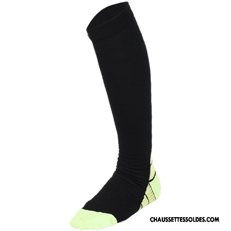 Chaussettes Longues Homme Running Femme Séchage Rapide Mouvement Long Stock Décompression Noir