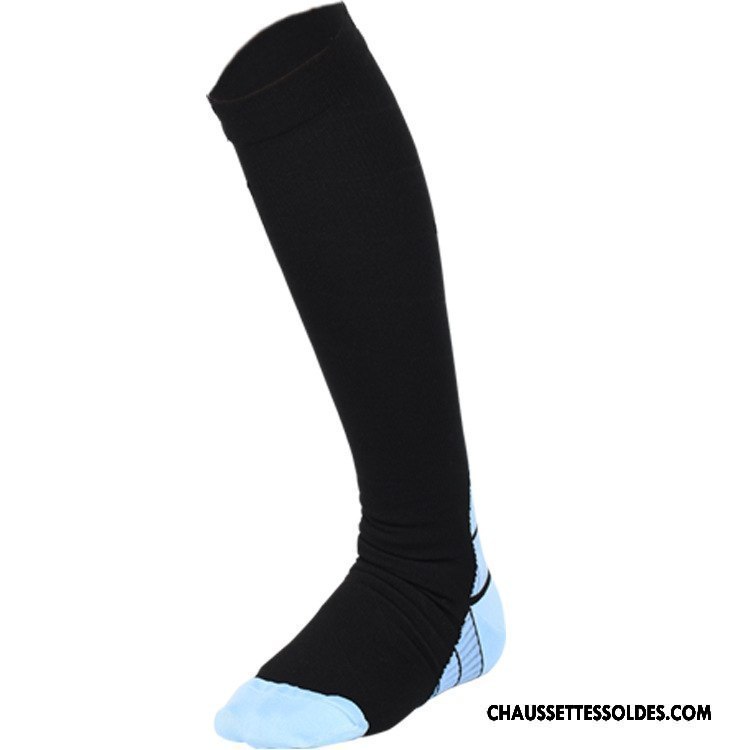 Chaussettes Longues Homme Running Femme Séchage Rapide Mouvement Long Stock Décompression Noir