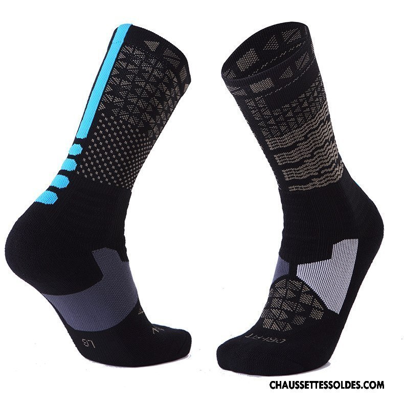 Chaussettes Longues Homme Serviette Renforcé Mouvement Basket Milieu Absorber La Sueur Bordeaux