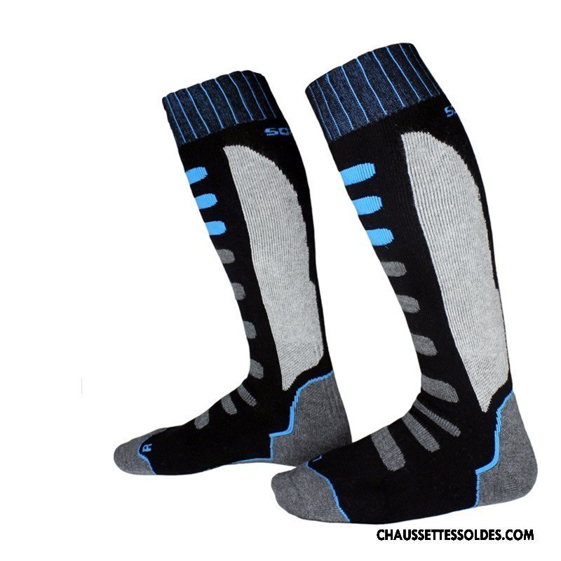 Chaussettes Longues Homme Thermiques Femme Escalade Séchage Rapide Randonnée Renforcé Gris Foncé