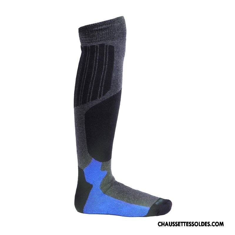 Chaussettes Longues Homme Thermiques Femme Escalade Séchage Rapide Randonnée Renforcé Gris Foncé