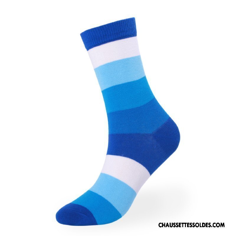 Chaussettes Longues Homme Épais Femme Coton Bio Haute Cintrée Gros Hiver Violet