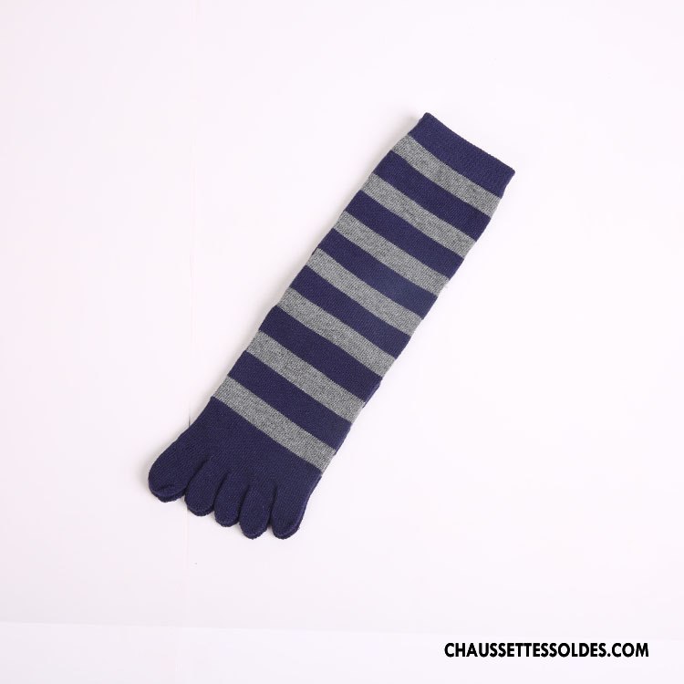 Chaussettes Mi Hautes Femme 100% Coton Milieu Cinq Doigts Marron / Brun