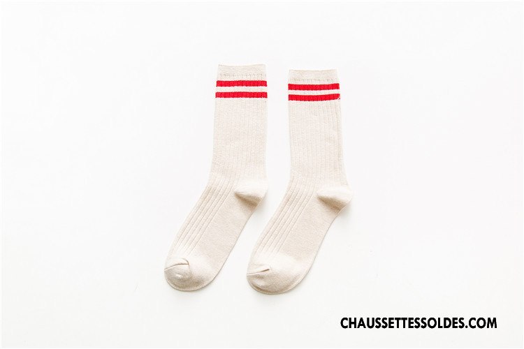 Chaussettes Mi Hautes Femme 100% Coton Milieu Nouvelles Arrivées Toutes Les Saisons Coton Bio Noir
