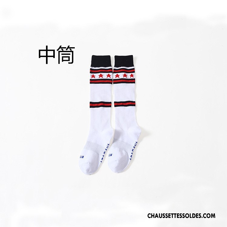 Chaussettes Mi Hautes Femme 100% Coton Petit Milieu Pentacle Chaussette À Genou Noir