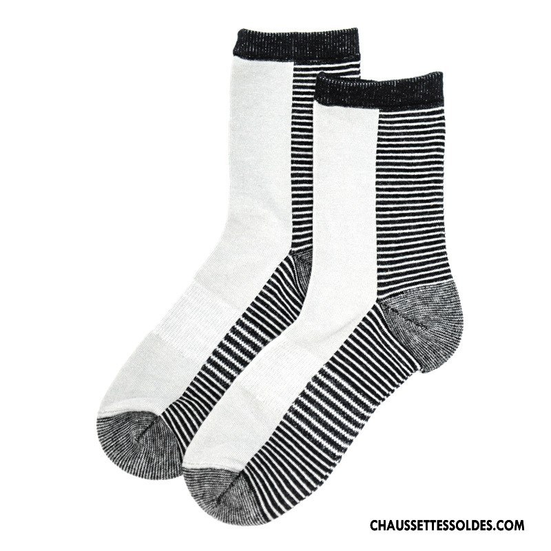 Chaussettes Mi Hautes Femme 100% Coton Style Chaud Hiver Matelassé L'automne Chaussettes En Coton Vert