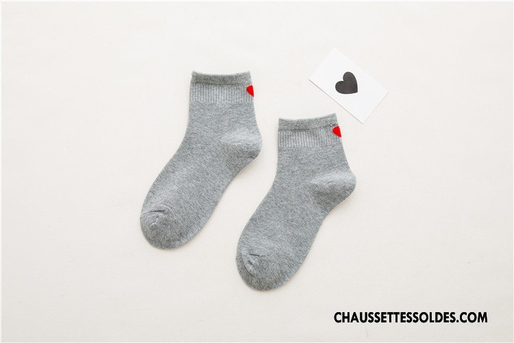 Chaussettes Mi Hautes Femme Amour Hiver Milieu Chaussette Courte Nouveau Le Nouveau Blanc