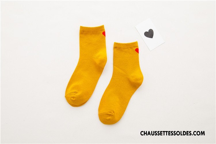 Chaussettes Mi Hautes Femme Amour Hiver Milieu Chaussette Courte Nouveau Le Nouveau Blanc