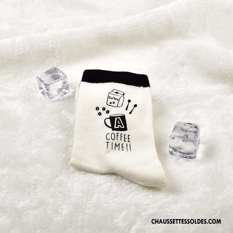Chaussettes Mi Hautes Femme Animal Milieu Mode Modèle Tous Les Assortis Le Nouveau Gris