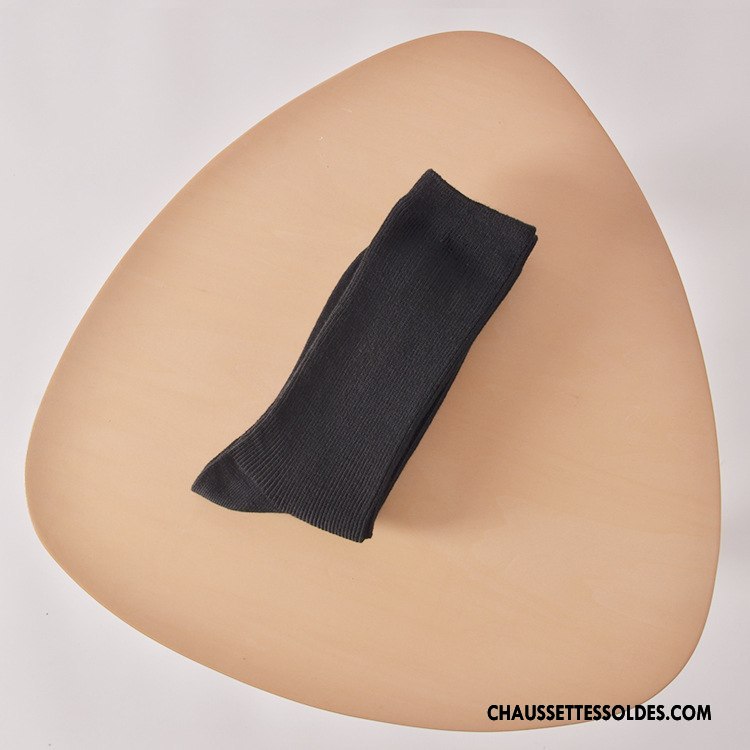 Chaussettes Mi Hautes Femme Art Matelassé L'automne Hiver Rétro Jaune
