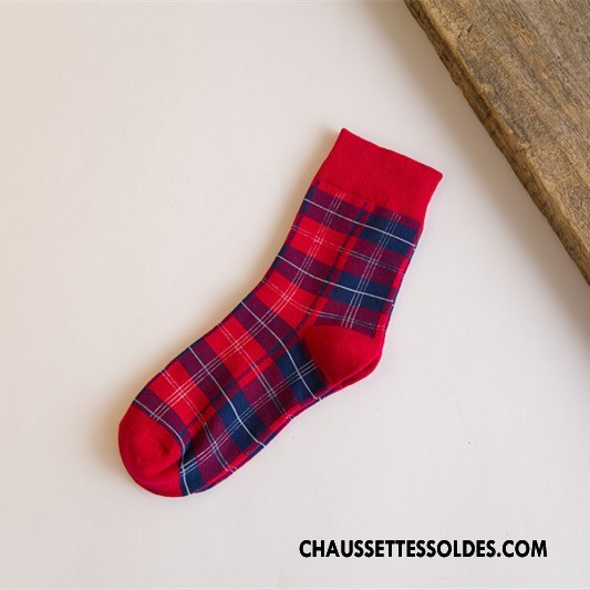 Chaussettes Mi Hautes Femme Art Milieu Doux Nouvelles Arrivées 100% Coton Style Chaud Coloré