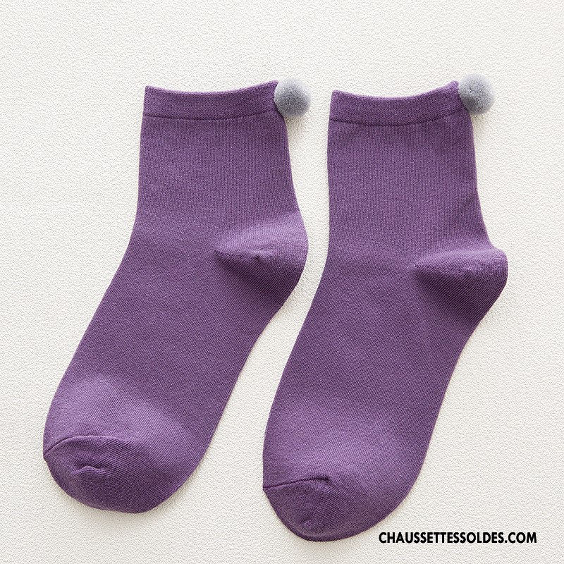 Chaussettes Mi Hautes Femme Art Tendance Chaussette Courte Nouvelles Arrivées Dame Légère Gris Foncé