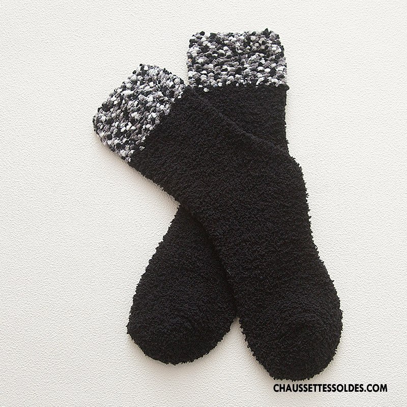 Chaussettes Mi Hautes Femme Blanc