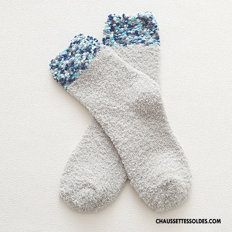 Chaussettes Mi Hautes Femme Blanc