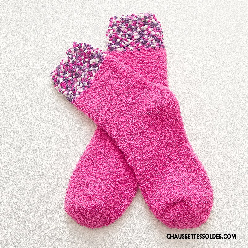 Chaussettes Mi Hautes Femme Blanc