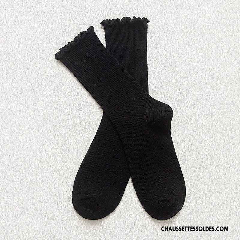 Chaussettes Mi Hautes Femme Bois Bleu
