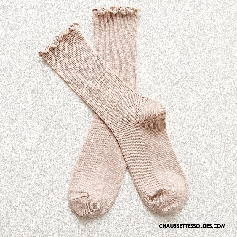 Chaussettes Mi Hautes Femme Bois Bleu