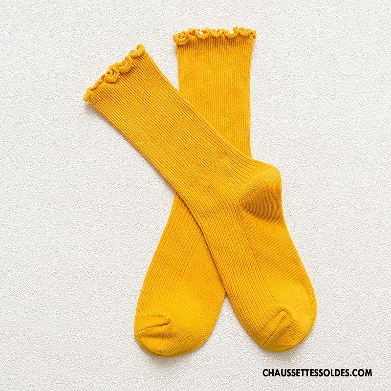 Chaussettes Mi Hautes Femme Bois Bleu