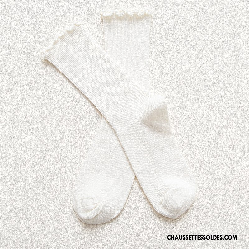 Chaussettes Mi Hautes Femme Bois Bleu