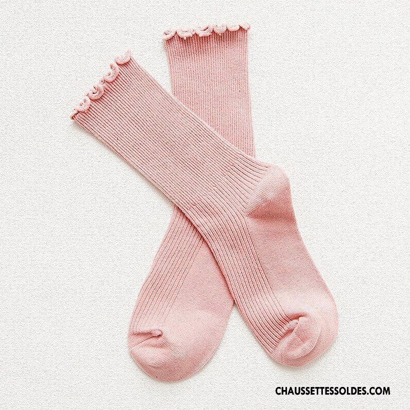 Chaussettes Mi Hautes Femme Bois Bleu