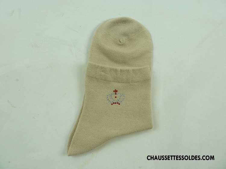 Chaussettes Mi Hautes Femme Casual L'automne Chaussettes En Coton Adulte Matelassé Hiver Rose