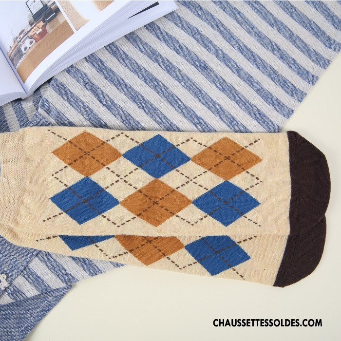 Chaussettes Mi Hautes Femme Chat Dame Chaussettes En Coton Printemps L'automne Milieu Couleurs De Bonbons Blanc