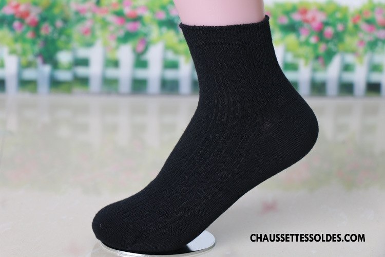 Chaussettes Mi Hautes Femme Chaussette Basse Coupée Respirant Chaussettes En Coton Casual Fleurs 100% Coton Blanc