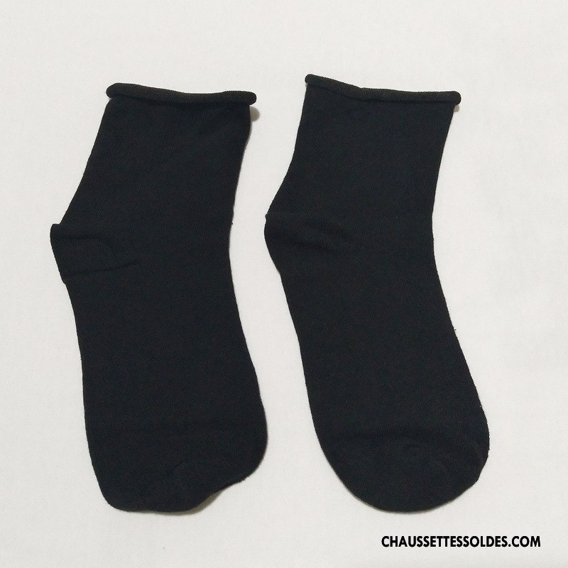 Chaussettes Mi Hautes Femme Chaussettes En Coton Dame Ourlet Tous Les Assortis Nouvelles Arrivées Court Pure Jaune