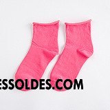 Chaussettes Mi Hautes Femme Chaussettes En Coton Dame Ourlet Tous Les Assortis Nouvelles Arrivées Court Pure Jaune