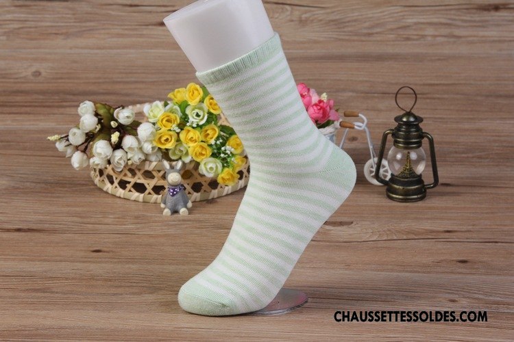Chaussettes Mi Hautes Femme Chaussettes En Coton Milieu Casual Couleur Matelassé Violet