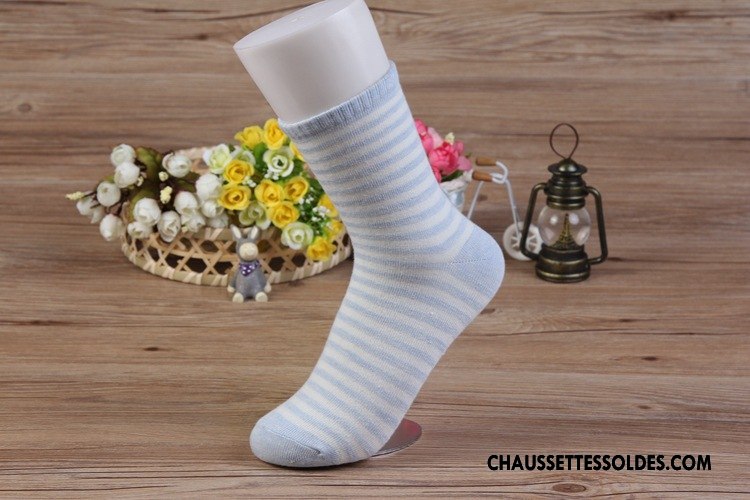 Chaussettes Mi Hautes Femme Chaussettes En Coton Milieu Casual Couleur Matelassé Violet