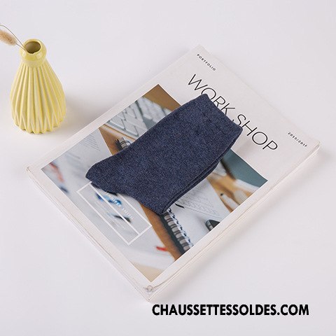 Chaussettes Mi Hautes Femme Coton Bio Hiver Créatif Nouvelles Arrivées L'automne Milieu Bordeaux Pure