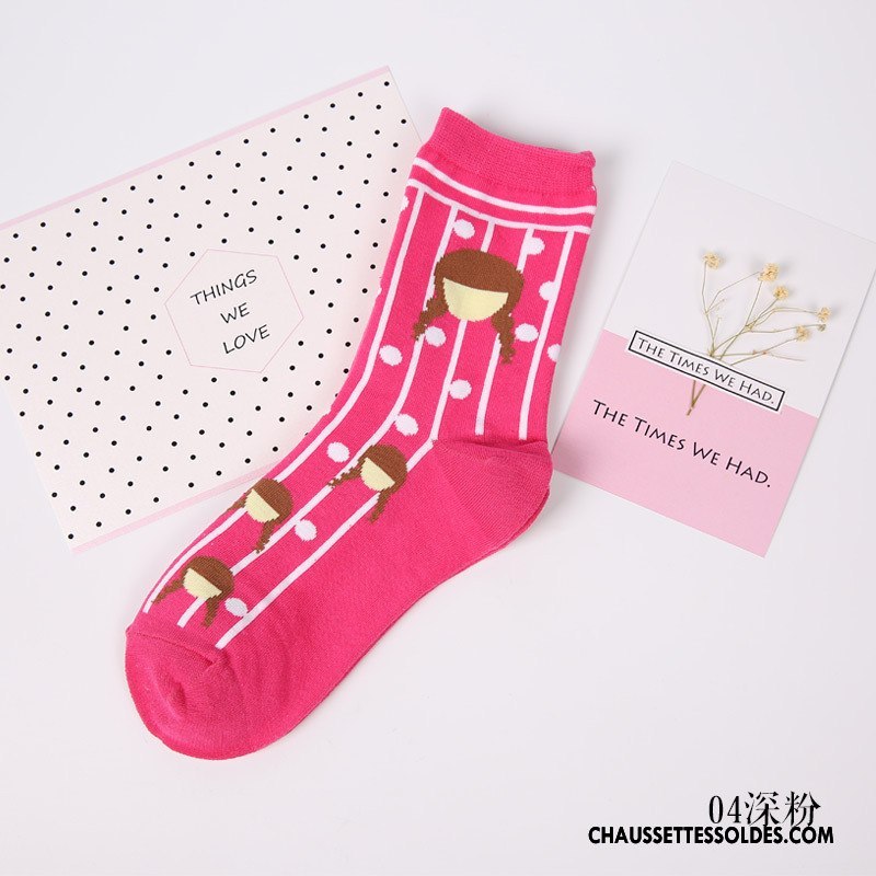 Chaussettes Mi Hautes Femme Coton Bio Nouvelles Arrivées Personnalité Fille Dame Tendance Vert