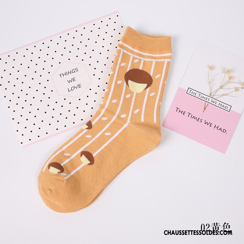 Chaussettes Mi Hautes Femme Coton Bio Nouvelles Arrivées Personnalité Fille Dame Tendance Vert