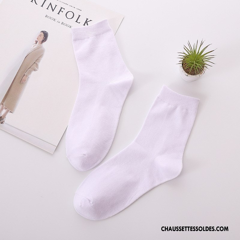 Chaussettes Mi Hautes Femme Coton Printemps Le Nouveau Été Milieu Violet