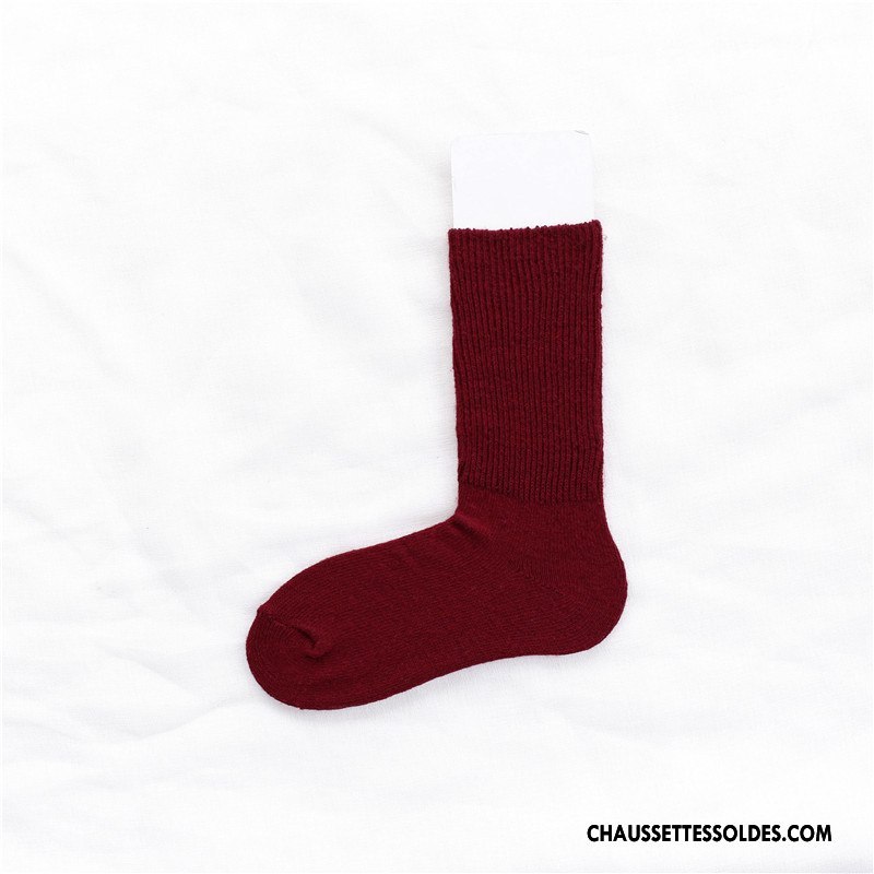 Chaussettes Mi Hautes Femme Couleur Lovers Style Milieu L'automne Homme Pure Gris