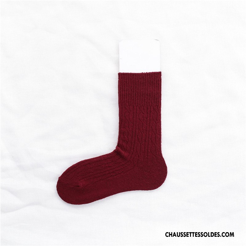 Chaussettes Mi Hautes Femme Couleur Lovers Style Milieu L'automne Homme Pure Gris