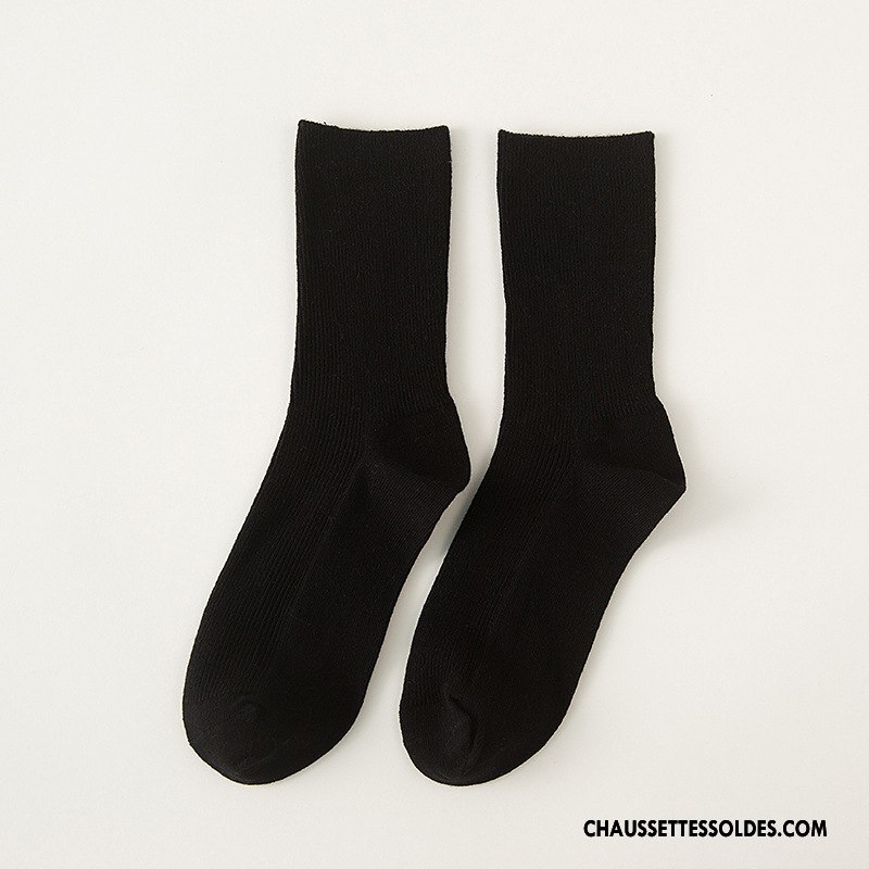 Chaussettes Mi Hautes Femme Dame 100% Coton Hiver L'automne Milieu Le Nouveau Couleurs De Bonbons Pure Vert