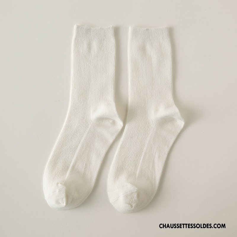 Chaussettes Mi Hautes Femme Dame 100% Coton Hiver L'automne Milieu Le Nouveau Couleurs De Bonbons Pure Vert