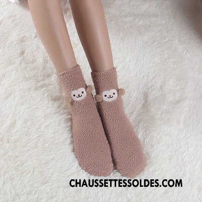 Chaussettes Mi Hautes Femme Dame Boite Cadeau Renforcé Milieu Serviette Hiver Or