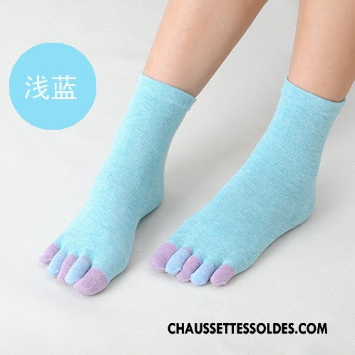 Chaussettes Mi Hautes Femme Dame Coton Bio Milieu Hiver 100% Coton L'automne Couleurs De Bonbons Rose