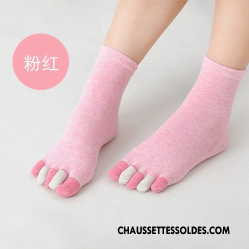 Chaussettes Mi Hautes Femme Dame Coton Bio Milieu Hiver 100% Coton L'automne Couleurs De Bonbons Rose
