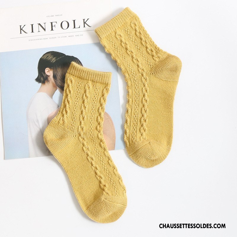 Chaussettes Mi Hautes Femme Dame Le Nouveau Milieu Des Chaussettes En Laine L'automne Renforcé Bleu