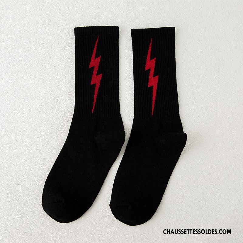 Chaussettes Mi Hautes Femme Dame Milieu Nouvelles Arrivées Tendance Vent D'université Rétro Marron / Brun