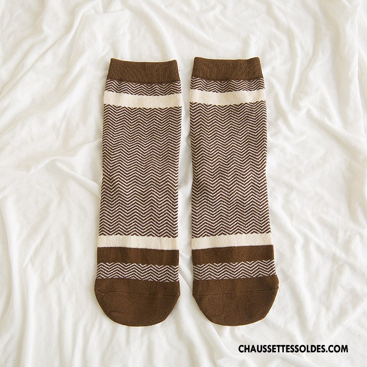 Chaussettes Mi Hautes Femme Dame Nouvelles Arrivées Le Nouveau Respirant L'automne Milieu Bleu