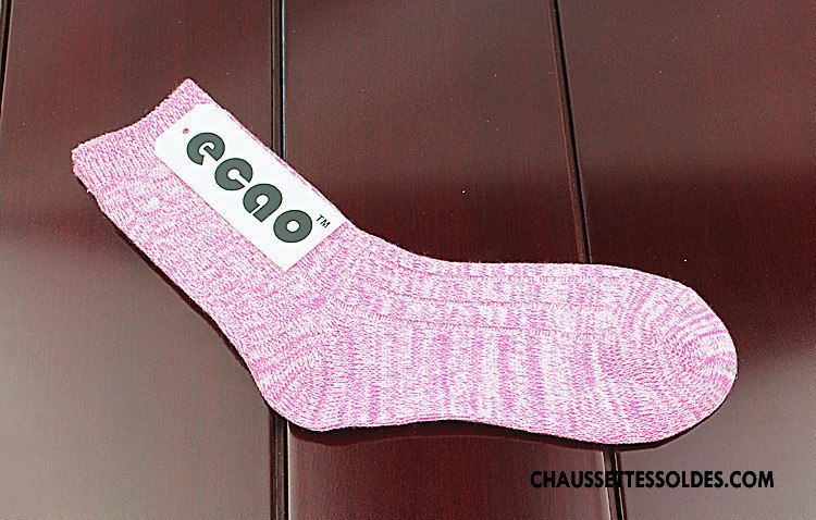 Chaussettes Mi Hautes Femme Dame Tendance Style National Milieu Coloré Bleu