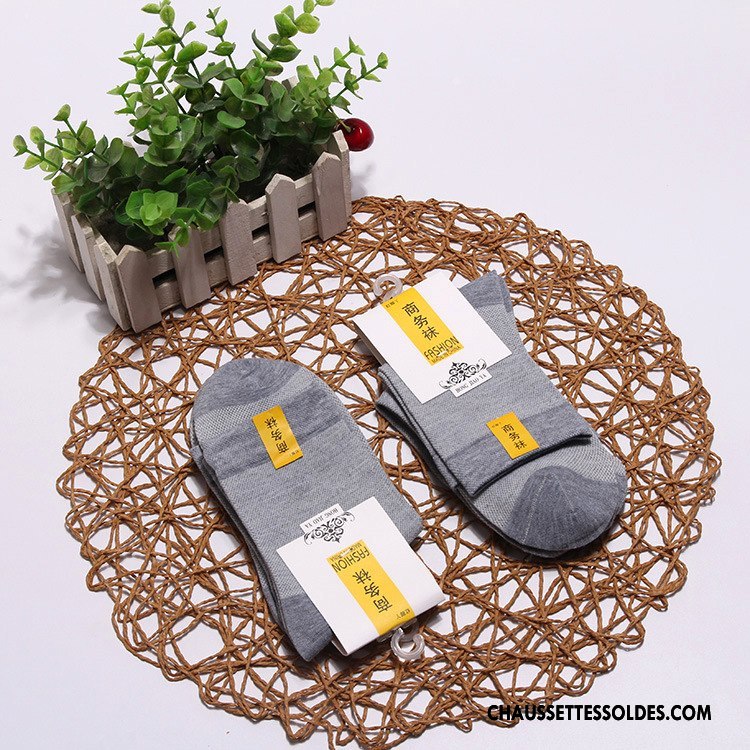 Chaussettes Mi Hautes Femme De Travail Milieu Respirant 100% Coton Homme Réseau Pure Blanc