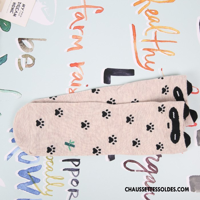 Chaussettes Mi Hautes Femme Dimensionnel Milieu Été Printemps Charmant Le Nouveau Vert