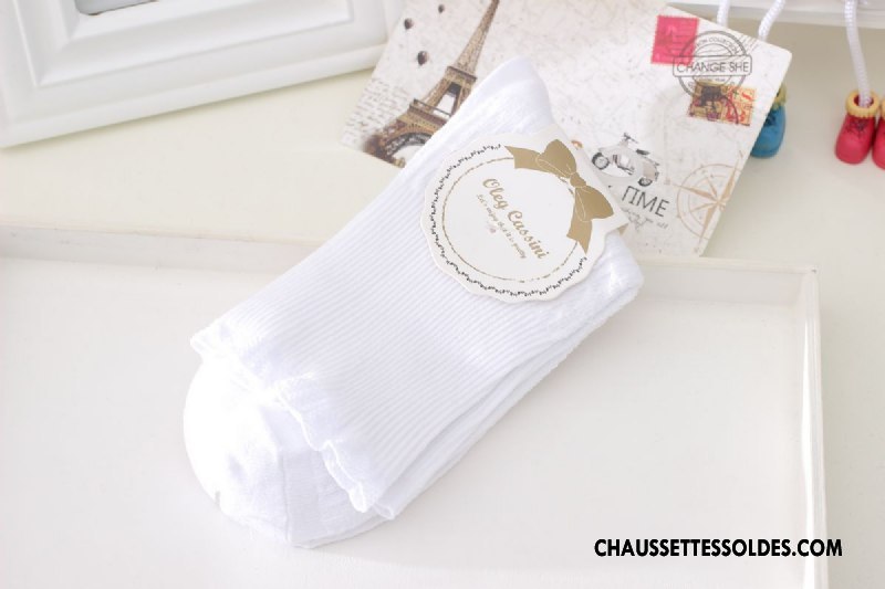 Chaussettes Mi Hautes Femme Enceintes Large Bouche Bouche Libre Matelassé Simple Pure Rose